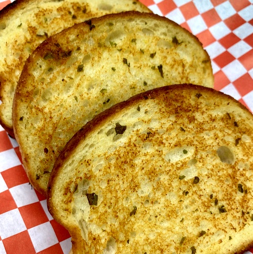 Warm, buttery garlic bread fresh from the oven
